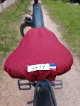 ELEONORE couvre-selle bicolore Bordeaux