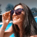 Lunettes de soleil flottantes bleues