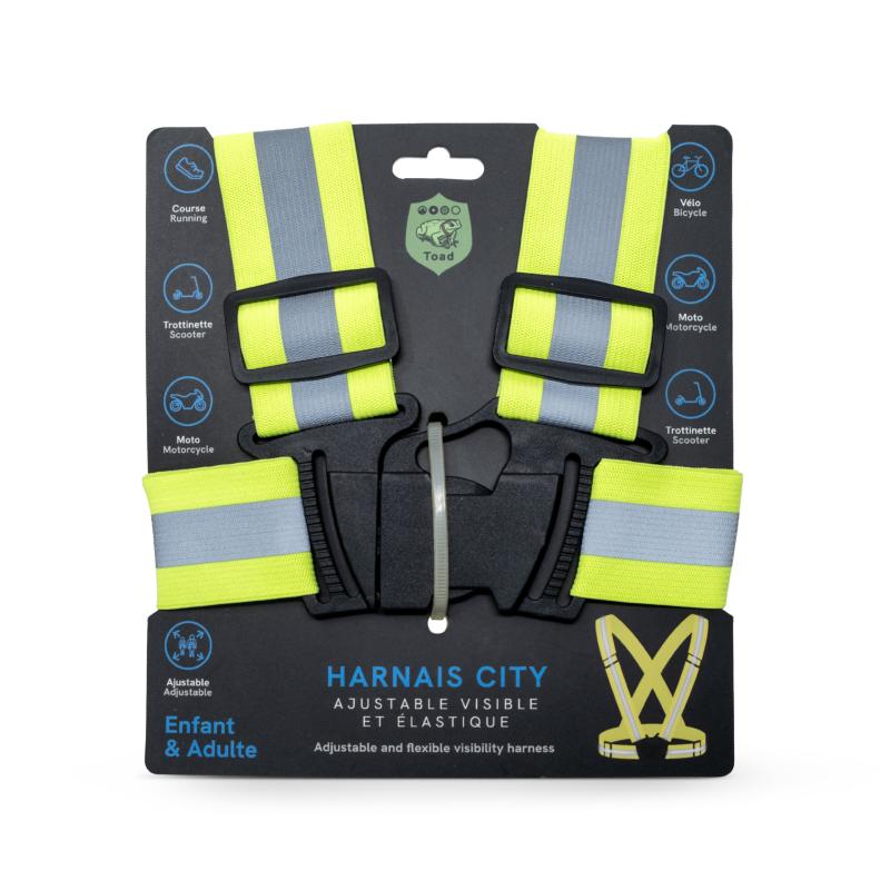 CITY Harnais de signalisation fluo/réfléchissant