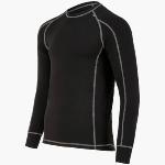 BAMBOO Sous vêtements thermique - manche longue - Noir - XL