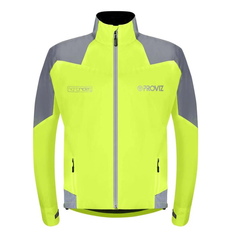 Veste de cyclisme Nightrider pour homme 2.0 - Jaune - Grand